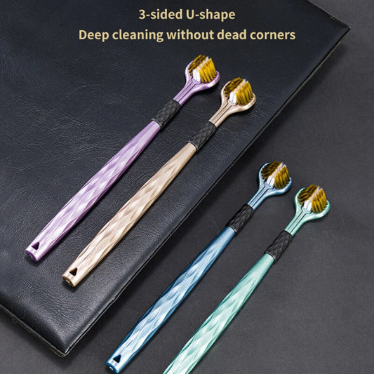 Triple Head Design for 360° Cleaning Toothbrush  2 PACK