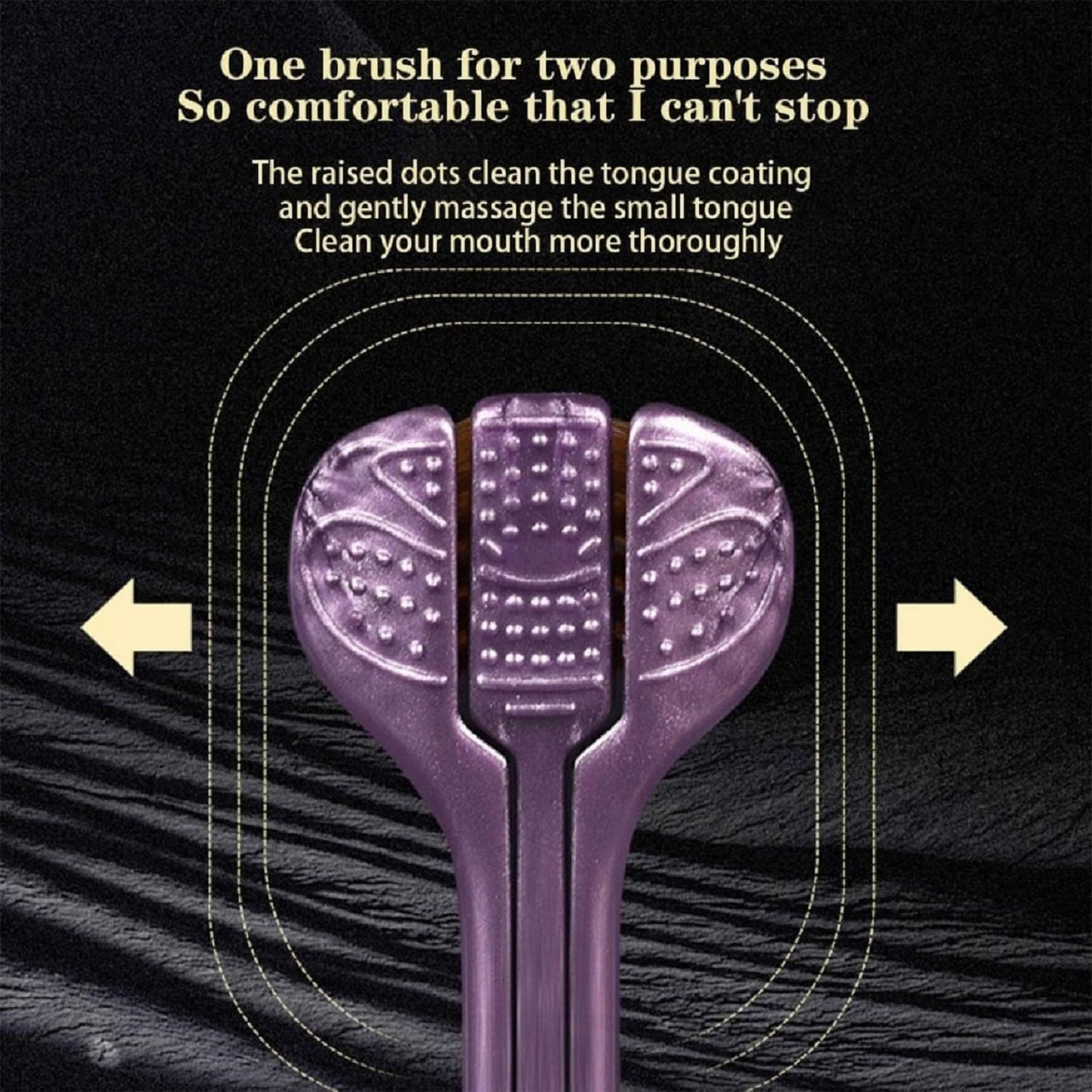 Triple Head Design for 360° Cleaning Toothbrush  2 PACK