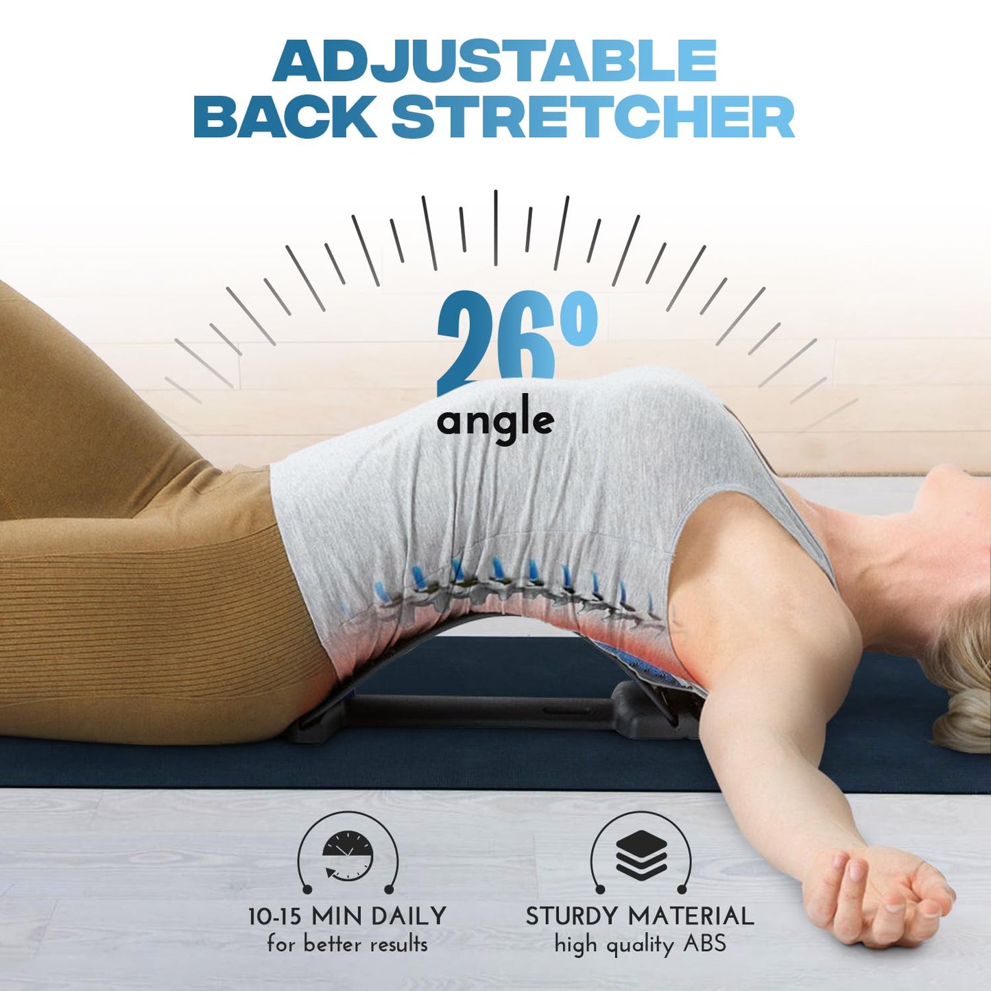 Magnetic Therapy Acupuncture Massage Lumbar Back Stretcher