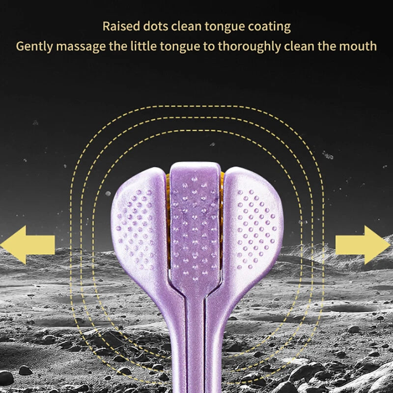 Triple Head Design for 360° Cleaning Toothbrush  2 PACK