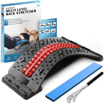 Magnetic Therapy Acupuncture Massage Lumbar Back Stretcher